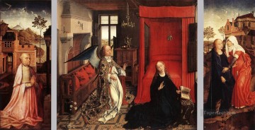 受胎告知三連祭壇画 オランダの画家 ロジャー・ファン・デル・ウェイデン Oil Paintings